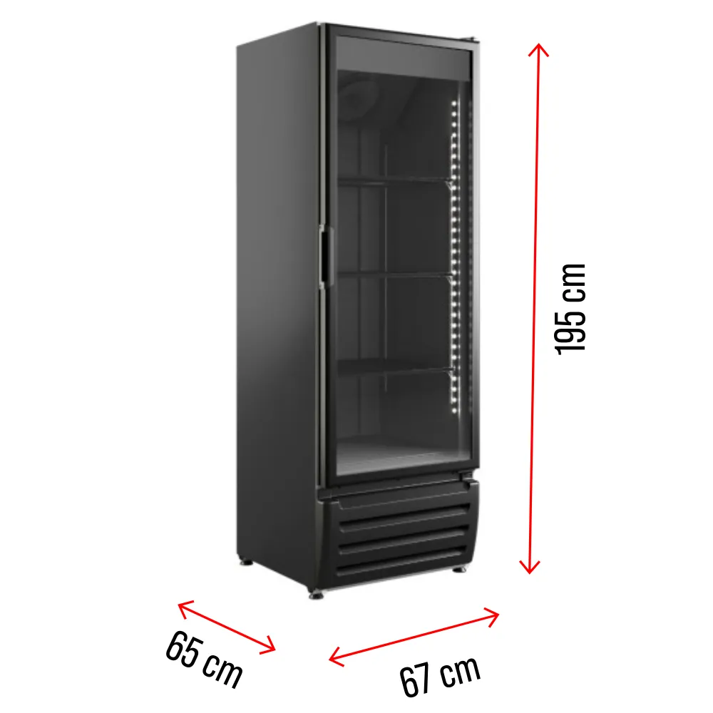 Cervejeira Braslar 500 Litros Porta De Vidro Preto Vega C500P2 220v - Imagem 3