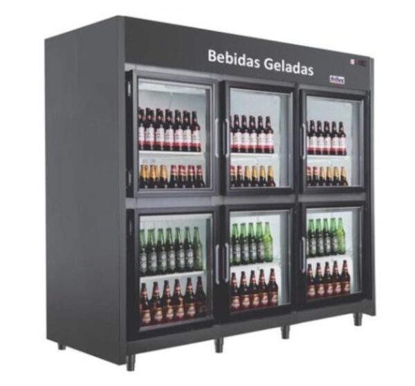 Cervejeira 6 port vidro RF 059 PLUS PV