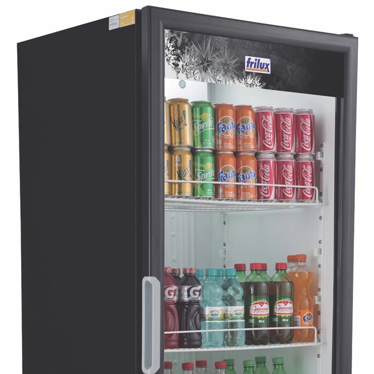 Refrigerador Expositor Vertical Frilux 410 Litros Preto Porta de Vidro 220V RF-004 - Imagem 3