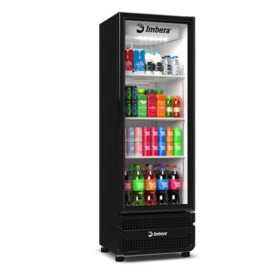 Visa refrigerante 400 litrosVRS 16 vidro padrão 220v preta